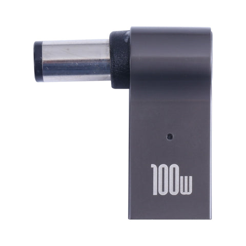 Adaptateur secteur pour ordinateur de USB-C/Type-C femelle à DC 7,4 x 0,6 mm maschio de 100 W pour Dell, Type-C femelle vers DC 7,4 x 0,6 mm mâle (pour Dell)