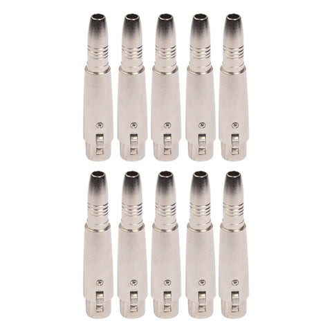 10 adattatori audio XRL femmina-femmina LZ1163-1 da 6,35 mm