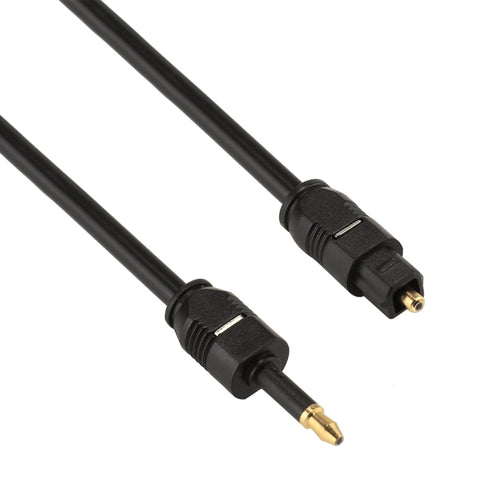 Câble audio numérique pour ordinateur Toslink de 5 m avec diamètre extérieur de 4,0 mm et mini masque Toslink de 3,5 mm, 5 m
