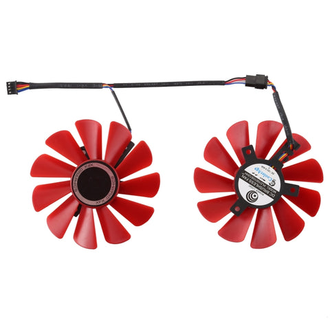 FDC10U12S9-C Ventole di raffreddamento della scheda video grafica a 4 pin da 0,45 A per XFX RX 560D RX 570 RX 580 RX Vega, diametro: 85 mm, coppie, FDC10U12S9-C