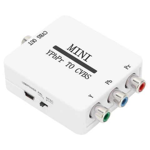 Adaptateur AV composant mini convertisseur vidéo YPBPR à CVBS par TV/protecteur/moniteur