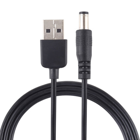 Cavité d'alimentation CC par USB à 5,5 x 2,1 mm à 3 A, longueur : 1 m, USB vers DC 5,5 x 2,1 mm