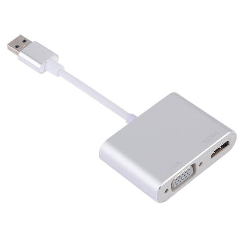 Adattatore 2 in 1 da USB 3.0 a HDMI + VGA