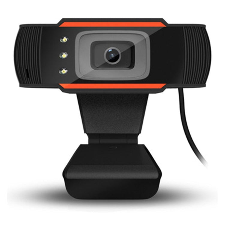Webcam A870C3 480P con Microfono e 3 LED, USB, Cavo 1,4 m - Arancione