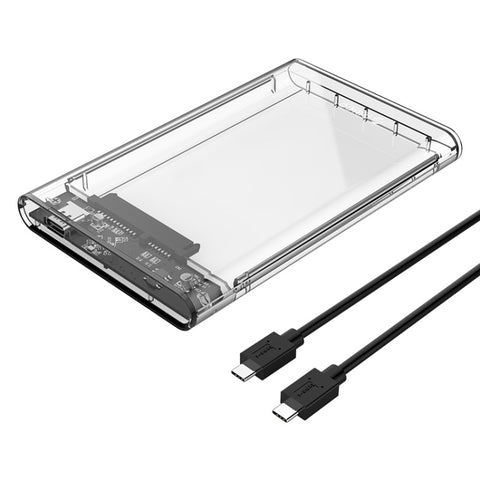 ORICO 2139C3-G2 SATA 2,5 pollici USB3.1 Gen2 USB-C / Type-C Custodia per disco rigido trasparente, capacità di archiviazione supportata: 4TB, USB 3.1 Gen2 Type-C (2.5 inch)