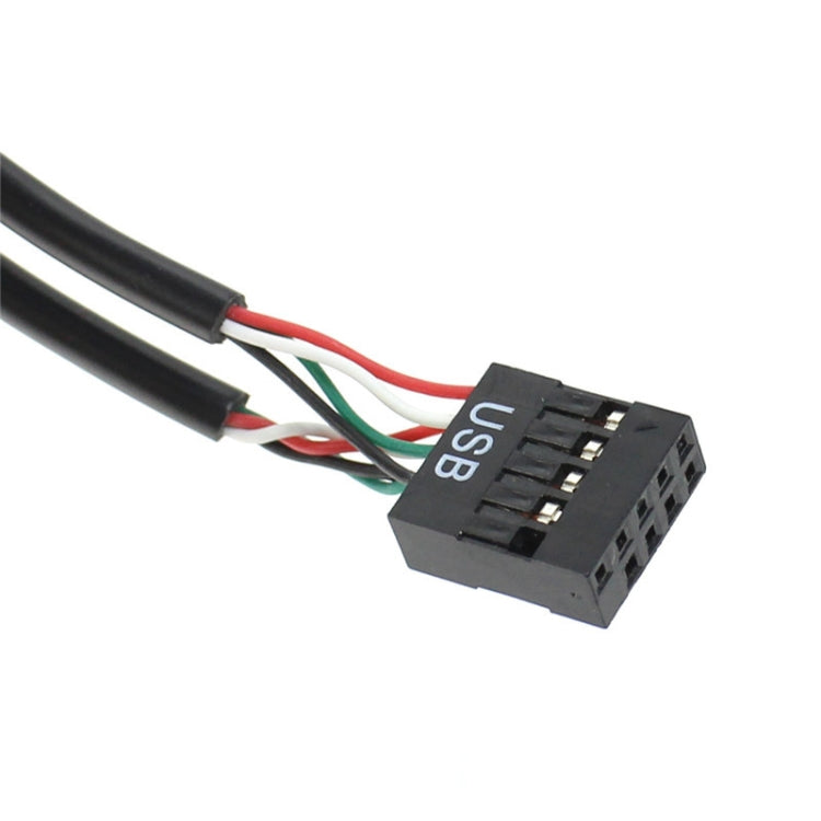 9 Pin USB Header Male to 4 Female Extension Cable Connector