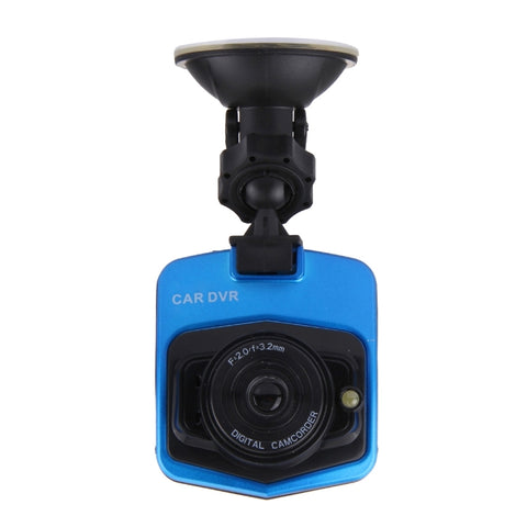 Videocamera per auto DVR VGA 480P Registratore di guida Videocamera digitale Registratore vocale con display LCD da 2,4 pollici, supporto scheda Micro TF da 32 GB e funzione di visione notturna a infrarossi (Nero + Blu), 2.4 inch LCD