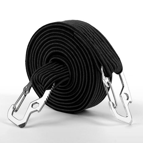 Nastro da imballaggio in corda elastica da 2 pezzi da 2 m per il sedile posteriore del motociclo della bicicletta con gancio, 2m