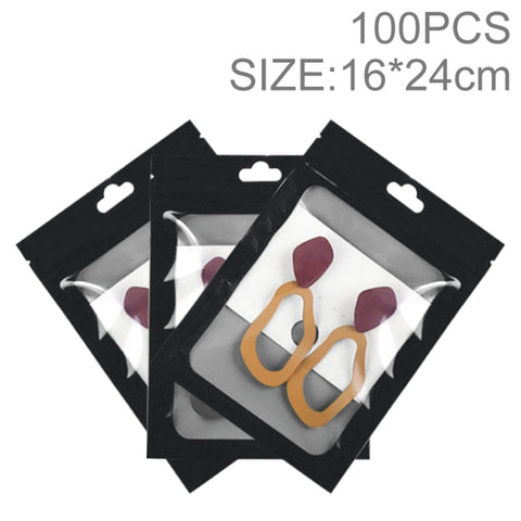 Busta sigillata con decorazione per custodia trasparente per telefono con finestra da 100 pezzi 16×24 cm HD, 16×24cm