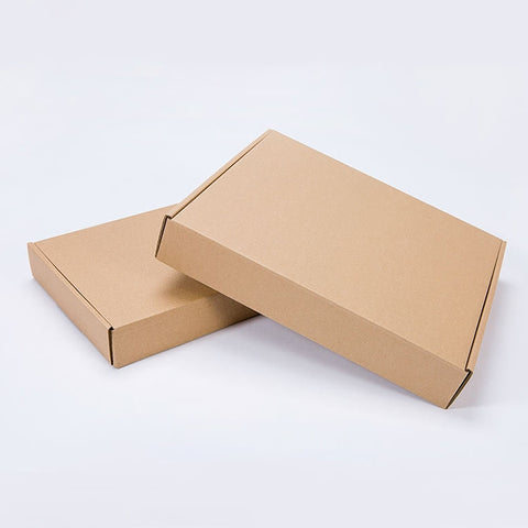Scatola per imballaggio di scatole di spedizione in carta kraft da 100 pezzi, dimensioni: Q2, 13x8x2,5 cm, 13x8x2.5cm