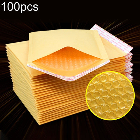 Busta per buste in carta Kraft da 100 pezzi Busta per imballaggio Express Bubble Bag, dimensioni: 15x18 + 4 cm, 15x18+4cm