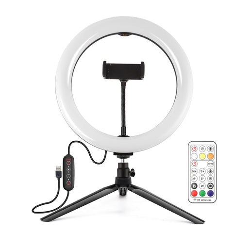 Lumière pour tendon RGBWW PULUZ de 10,2 pouces 26 cm + treppiede de tavolo