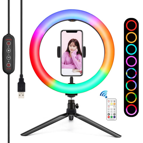 Lumière pour tendon RGBWW PULUZ de 10,2 pouces 26 cm + treppiede de tavolo