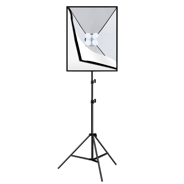 PULUZ Softbox Kit di illuminazione 2 pezzi 50x70 cm Attrezzatura fotografica professionale per studio fotografico con 8 lampadine E27 20W E27 con attacco E27 Kit di illuminazione per riprese di ritratti / Fotografia pubblicitaria di moda