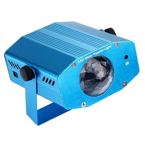 Mini projecteur Water Wave 3W x 3 RGB avec télécommande, prise européenne, prise UE