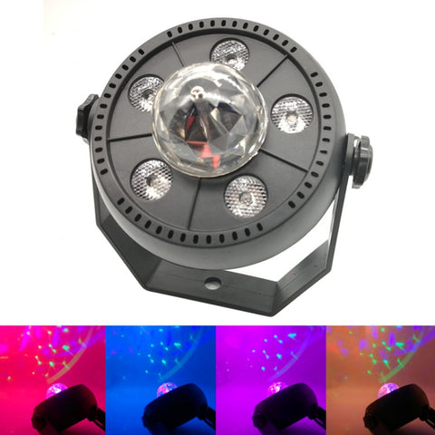 Luce PAR LED à lumière magique rotative colorée de 11 W 5 LED