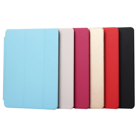 Custodia in pelle tinta unita con ribaltamento orizzontale con supporto triplo pieghevole e funzione sveglia/sonno per iPad Pro da 9,7 pollici, iPad Pro 9.7 inch