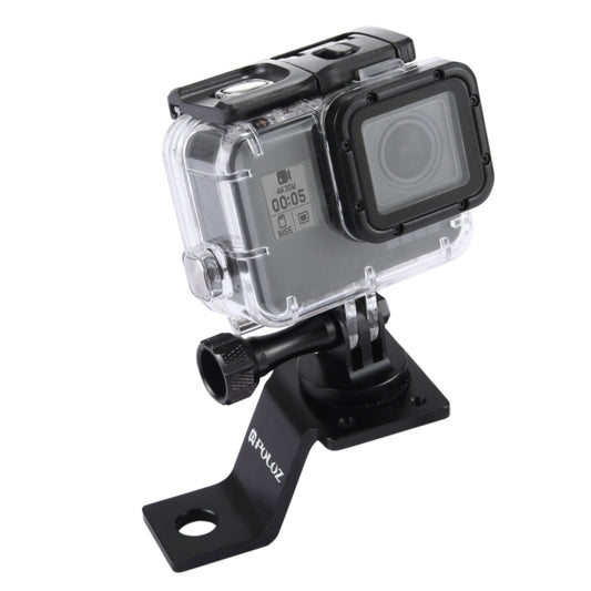 PULUZ Supporto fisso per moto in lega di alluminio con adattatore per treppiede e vite per GoPro Hero11 Black / HERO10 Black /9 Black /8 Black /7 /6 /5 /5 Session /4 Session /4 /3+ /3 /2 /1, DJIOsmo Action e altre action camera, Fixed Mount 2 (Black)
