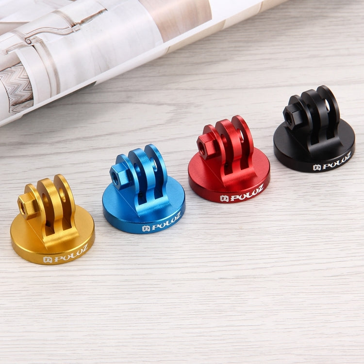 PULUZ Adattatore CNC per montaggio su treppiede con foro per vite da 1/4 di pollice per GoPro Hero11 Nero / HERO10 Nero /9 Nero /8 Nero /7 /6 /5 /5 Sessione /4 Sessione /4 /3+ /3 /2 /1, DJI OsmoAzione e altre action camera, 1/4 Inch Screw Hole (Black)