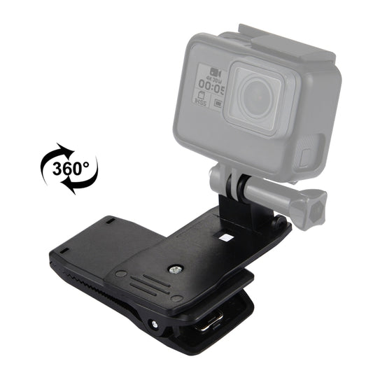 PULUZ Zaino girevole a 360 gradi Rec-mounts Supporto con morsetto a sgancio rapido per GoPro Hero11 Nero / HERO10 Nero /9 Nero /8 Nero /7 /6 /5 /5 Sessione /4 Sessione /4 /3+ /3 /2 /1,DJI Osmo Action e altre action camera, Hat Rec-mount