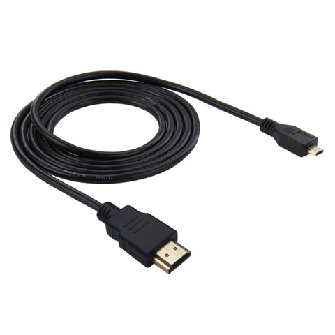 Câble vidéo HDMI 19 broches vers micro HDMI pour GoPro Hero11 Black / HERO10 Black / HERO9 Black / 8 Black / 7 / 6 / 5 / 4 / 3+ / 3, Sony, LG, Panasonic, Canon, Nikon, smartphones et appareils photo, longueur : 1,5 m, câble HDMI pour GoPro