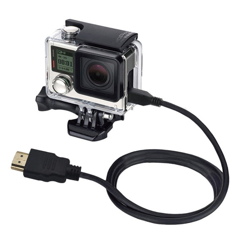 Câble vidéo HDMI 19 broches vers micro HDMI pour GoPro Hero11 Black / HERO10 Black / HERO9 Black / 8 Black / 7 / 6 / 5 / 4 / 3+ / 3, Sony, LG, Panasonic, Canon, Nikon, smartphones et appareils photo, longueur : 1,5 m, câble HDMI pour GoPro