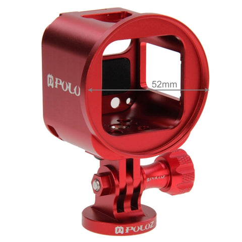 PULUZ Guscio alloggiamento Kit gabbia protettiva in lega di alluminio CNC con chiave in metallo, copriobiettivo, vite e adattatore per treppiede per GoPro HERO5 Session /HERO4 Session /HERO Session, For HERO5 Session UK Stock, For HERO5 Session US Stock