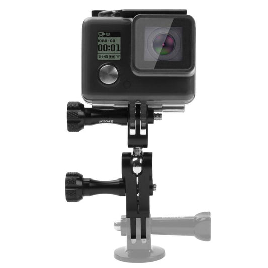 PULUZ Supporto con giunto sferico in alluminio CNC con 2 viti lunghe per GoPro Hero11 Black / HERO10 Black /9 Black /8 Black /7 /6 /5 /5 Session /4 Session /4 /3+ /3 /2 /1, DJI Osmo Actione altre action camera, CN Stock, Ball Joint Mount (US)