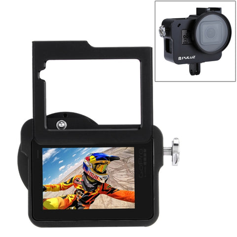 PULUZ Custodia Gabbia protettiva in lega di alluminio CNC con telaio assicurativo e lente UV da 52 mm per GoPro HERO (2018) /7 Nero /6 /5, For HERO6 /5 Pull Frame UK Stock, For HERO6 /5 Pull Frame US Stock, For HERO6 /5 Pull Frame AE Stock�������������...