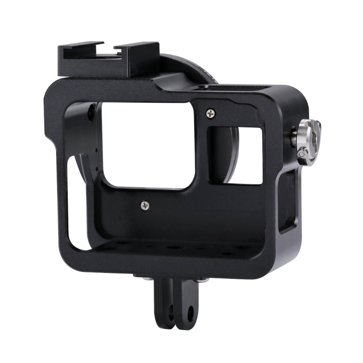 PULUZ Custodia Gabbia protettiva in lega di alluminio CNC con obiettivo UV da 52 mm per GoPro HERO (2018) /7 Nero /6 /5, For HERO6 /5 No Frame          ...