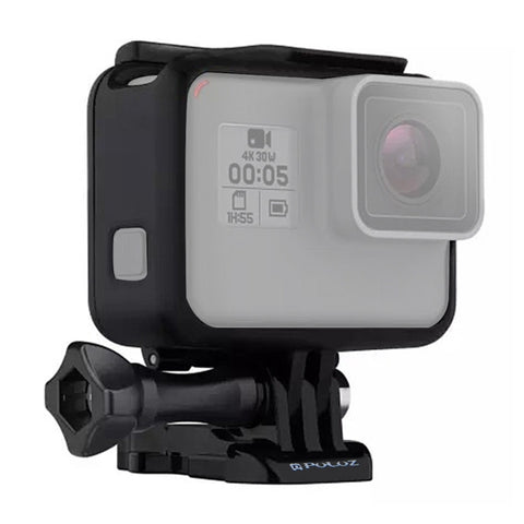 PULUZ Custodia in plastica ABS Custodia protettiva per montaggio su telaio Gabbia con piedistallo e vite lunga per GoPro HERO (2018) /7 Nero /6 /5, For GoPro HERO6 /5, HERO6 /5(US)