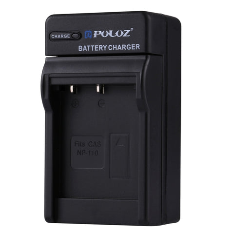 Caricabatteria con presa EU PULUZ con cavo per batteria Casio NP-110, NP-110 EU Plug