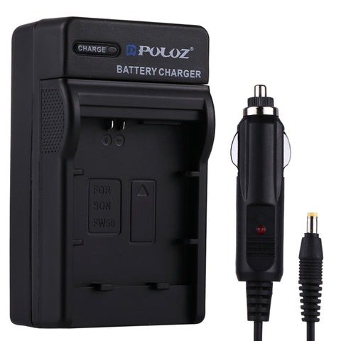 Caricabatteria per auto PULUZ compatibile con batterie Sony NP-FW50