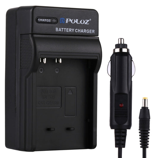caricabatteria-da-auto-per-batteria-per-fotocamera-digitale-puluz-per-batteria-casio-cnp120-cnp120-car-charger - immagine 1