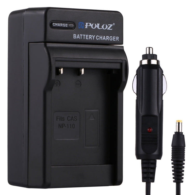 caricabatteria-da-auto-per-batteria-per-fotocamera-digitale-puluz-per-batteria-casio-np-110-np-110-car-charger - immagine 1