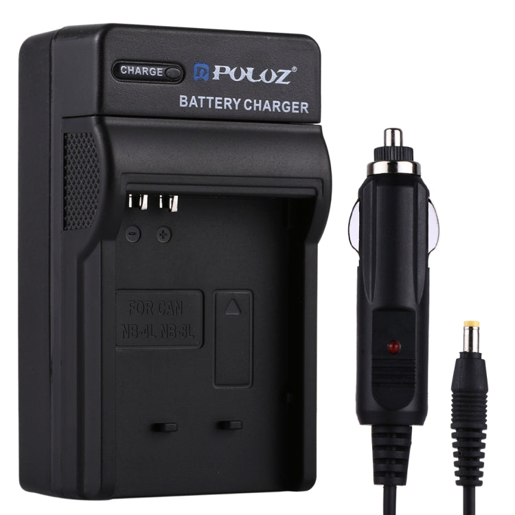 caricabatteria-da-auto-per-batteria-per-fotocamera-digitale-puluz-per-batteria-canon-nb-4l-nb-8l-nb-4l-car-charger - immagine 1