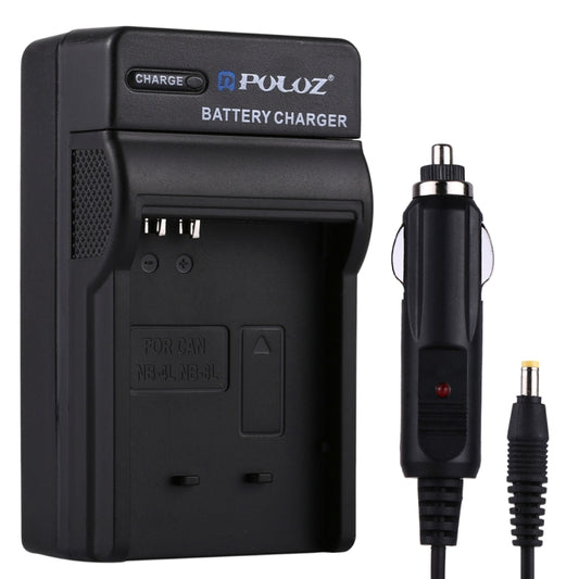 caricabatteria-da-auto-per-batteria-per-fotocamera-digitale-puluz-per-batteria-canon-nb-4l-nb-8l-nb-4l-car-charger - immagine 1