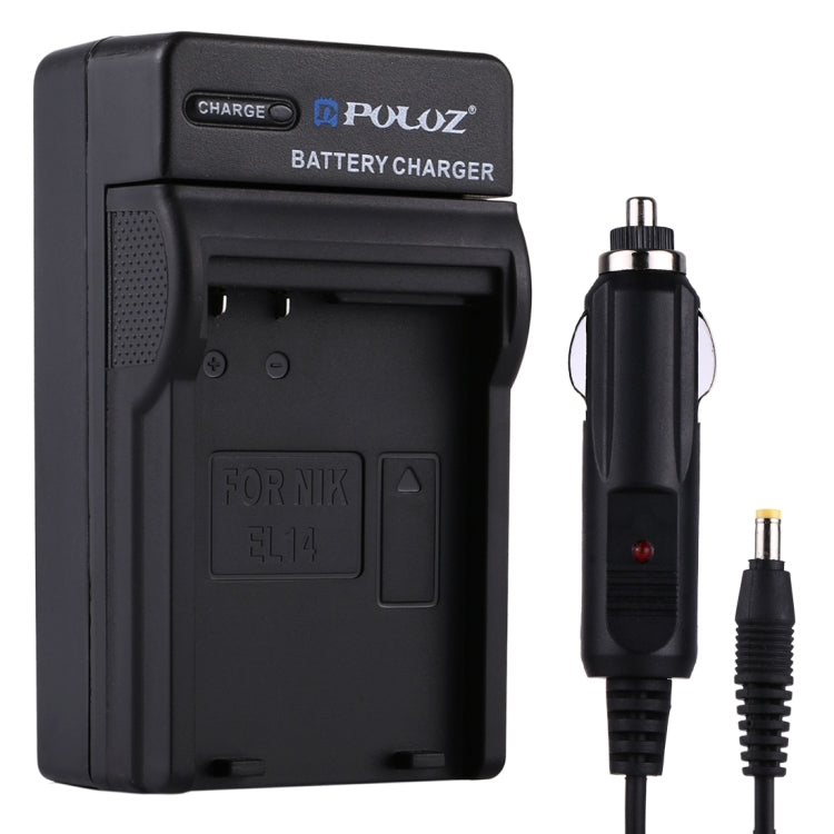 caricabatteria-da-auto-per-batteria-per-fotocamera-digitale-puluz-per-batteria-nikon-en-el14-en-el14-car-charger - immagine 1