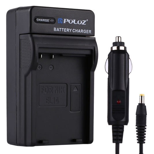 caricabatteria-da-auto-per-batteria-per-fotocamera-digitale-puluz-per-batteria-nikon-en-el14-en-el14-car-charger - immagine 1