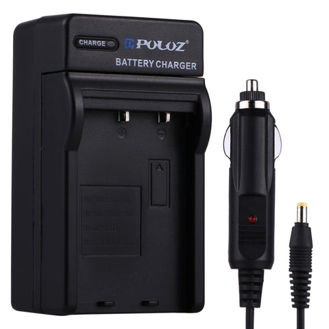 PULUZ Batteria per Fotocamera Digitale Caricabatteria da Auto per Fujifilm NP-60 / NP-30, Kodak K5000 / K5001, Olympus LI-20B, Samsung SLB-1037 / 1137 Batteria, NP-60 Car Charger