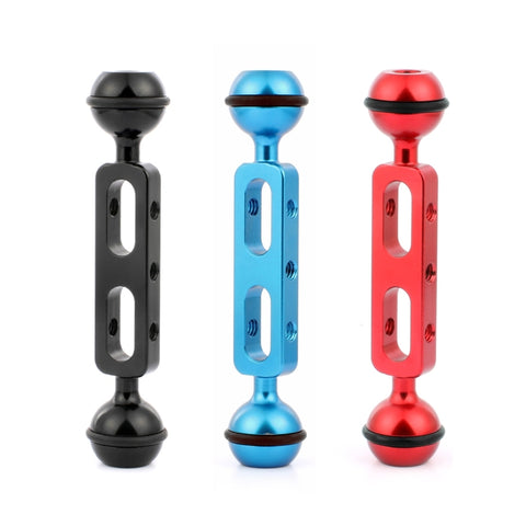 Braccio a double sfera en lega di alluminio PULUZ de 5,1 pouces et 13 cm, diamètre de la sphère: 25 mm, 5,1 pouces (noir), 5,1 pouces (bleu), 5,1 pouces (rouge)