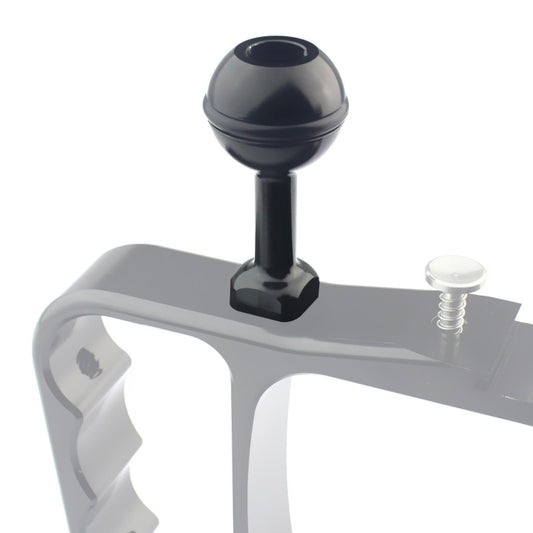 PULUZ Supporto adattatore a sfera in alluminio con vite da 1/4 di pollice per GoPro Hero11 Nero / HERO10 Nero /9 Nero /8 Nero /7 /6 /5 /5 Sessione /4 Sessione /4 /3+ /3 /2 /1, DJI Osmo Actione altre action cam, diametro: 2,5 cm, 1/4 inch Screw(Black)