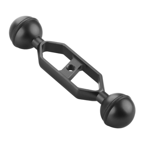 PULUZ Braccio a double sfera en lega di alluminio da 5,0 pollici 12,6 cm, diamètre sfera: 25 mm, 5,0 pouces (bleu), 5,0 pouces (rouge), 5,0 pouces (noir)