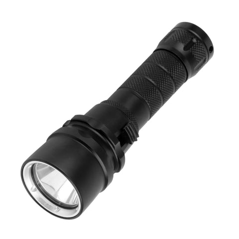 PULUZ 1000LM Lega di alluminio 50 m di profondità Torcia a LED per immersione Torcia a luce bianca fredda, 1000LM/Alimentato da 1 batteria