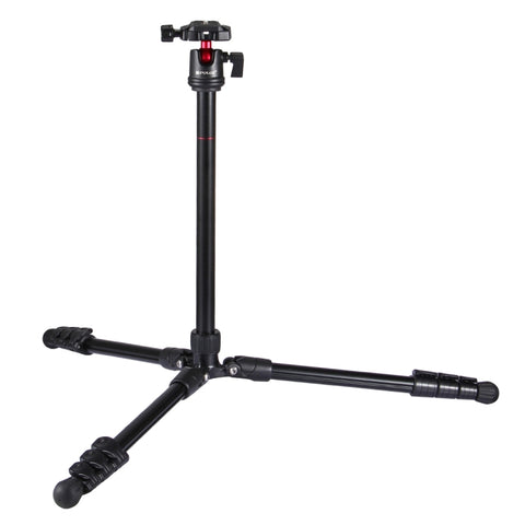 PULUZ Gambe pieghevoli a 4 sezioni Supporto per treppiede in metallo con testa a sfera a 360 gradi per DSLR e fotocamera digitale, altezza regolabile: 42-130 cm, Adjustable Height: 42-130cm