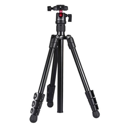 PULUZ Gambe pieghevoli a 4 sezioni Supporto per treppiede in metallo con testa a sfera a 360 gradi per DSLR e fotocamera digitale, altezza regolabile: 42-130 cm, Adjustable Height: 42-130cm