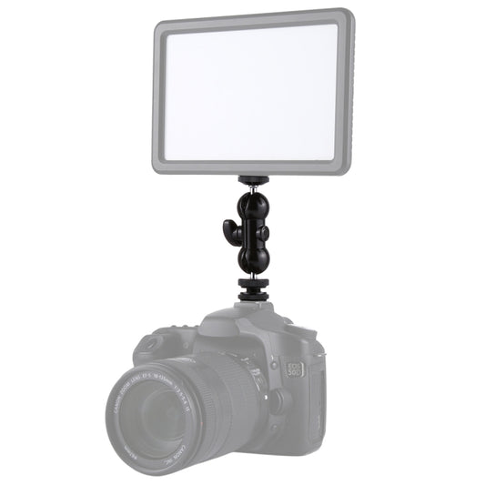 PULUZ Flash Hot Shoe Testa a sfera girevole Vite per treppiede da 1/4 di pollice Braccio magico con blocco, Magic Arm