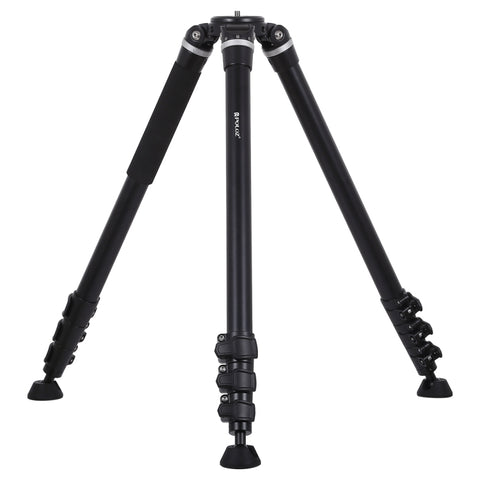 PULUZ Supporto per treppiede in metallo con gambe pieghevoli a 4 sezioni per fotocamera DSLR/SLR, altezza regolabile: 97-180 cm, Adjustable Height: 97-180cm