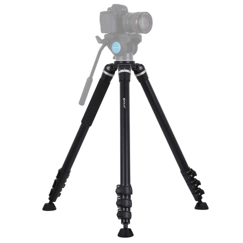 PULUZ Supporto per treppiede in metallo con gambe pieghevoli a 4 sezioni per fotocamera DSLR/SLR, altezza regolabile: 97-180 cm, Adjustable Height: 97-180cm