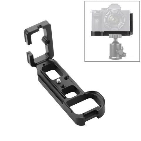 PULUZ Supporto base per staffa per piastra a sgancio rapido verticale da 1/4 pollici per Sony A7R / A7 / A7S, For Sony A7R (Black), For Sony A7R (Red)